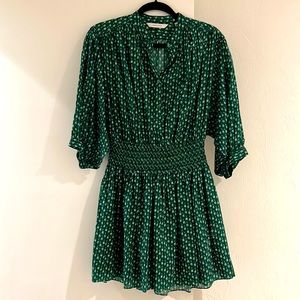 Rebecca taylor green dress. Worn once in like new condition